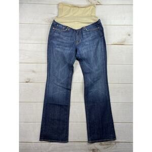 A Pea In The Pod 7 for All Mankind Jeans Maternity Sz 32 Stretch Denim Flare Leg